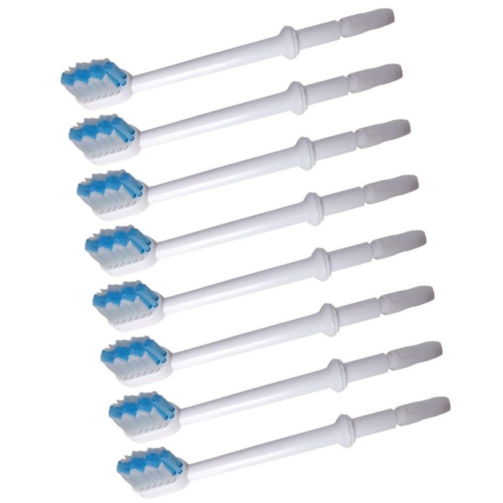 ibasenice Brush Abs Material 8pcs Water Toothpick Replacement for, White Designed to Clean Below The Gumline for Effective Oral Irrigator Compatible with Most Oral Irrigators