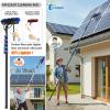 YFSMBD 18.3m/60ft Carbon Fibre Telescopic Water Fed Window Cleaning Pole with Brush, Squeegee & Cobweb Brush 20m Hose & Soap Dispenser for Windows,Solar Panels,Conservatory, Gutter, Roofs & Cars view 3