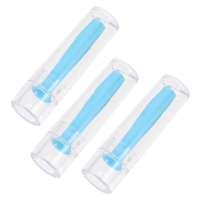 ELAYARD 3pcs Silicone Contact Lens Removal Tools for Hard Lenses, Portable Lens Supplies with Plunger Stick, for Daily Use and Travel
