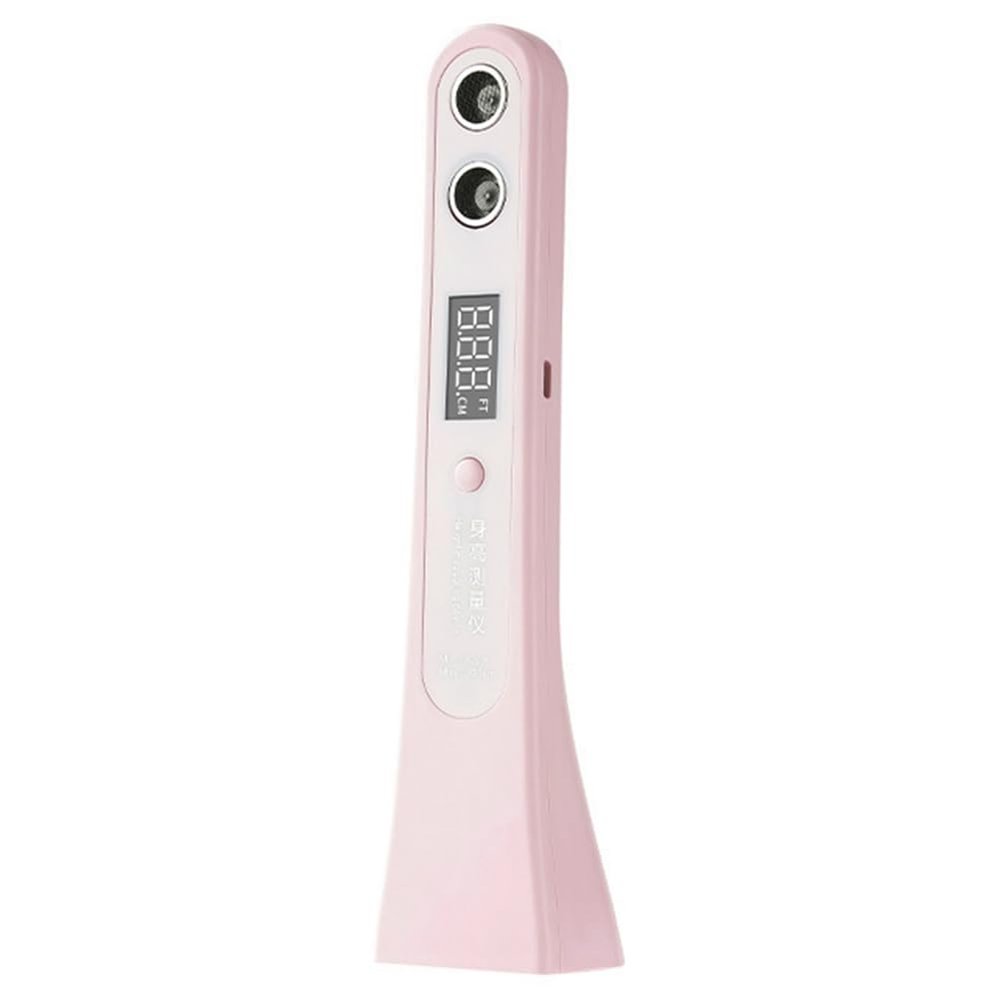 Tuidzljd Ultrasonic Portable Stadiometer with LED Display for Accurate Body Height Measurement Pink