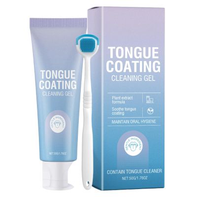 Breath Gel, Tongue Cleaner Scraper Kit, Mouth Care Paste with Freshness Feature, Gentle Tounge Hygiene Solution, Smooth Cleaning with Ergonomic Style, Mouth Care for Daily Freshener Breath