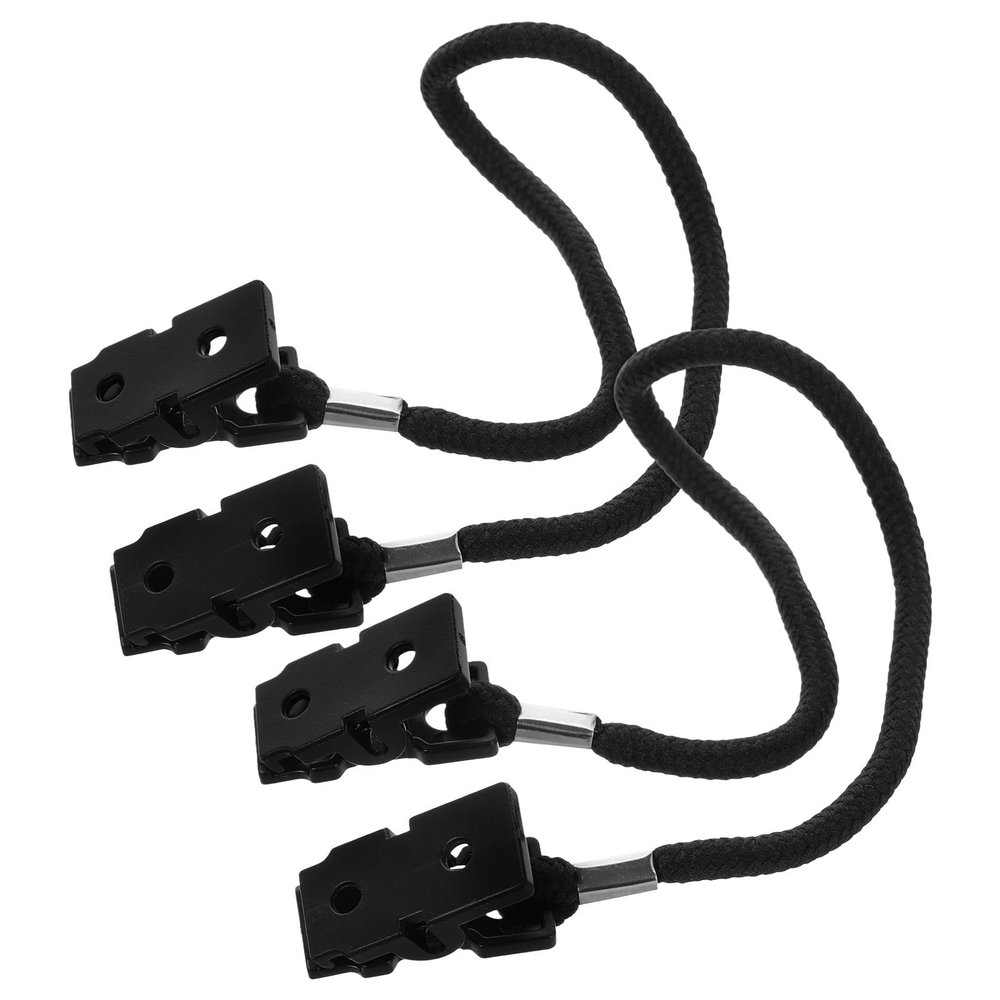 HOUDERCO 2pcs Black Polyester Hat Clips Cap Retainers for Men Boating with Windproof and Anti-loss Features, Suitable for Daily Use and Cycling Outdoor Activities