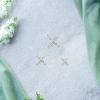 Beavorty Stainless Steel X Shaped Scarf Clip Buckles 3Pcs Silver for Bandanas and Pleated Scarves Versatile Use view 4