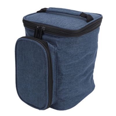 Fockety Water Flosser Travel Case, Portable 6.3x6.3x9.1in Lightweight Water Flosser Carrying Bag Oxford Cloth Dentals Oral Irrigator Travel Organizer, for Accessories Travelling