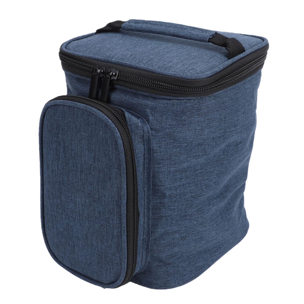 Fockety Water Flosser Travel Case, Portable 6.3x6.3x9.1in Lightweight Water Flosser Carrying Bag Oxford Cloth Dentals Oral Irrigator Travel Organizer, for Accessories Travelling