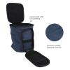 Fockety Water Flosser Travel Case, Portable 6.3x6.3x9.1in Lightweight Water Flosser Carrying Bag Oxford Cloth Dentals Oral Irrigator Travel Organizer, for Accessories Travelling view 3
