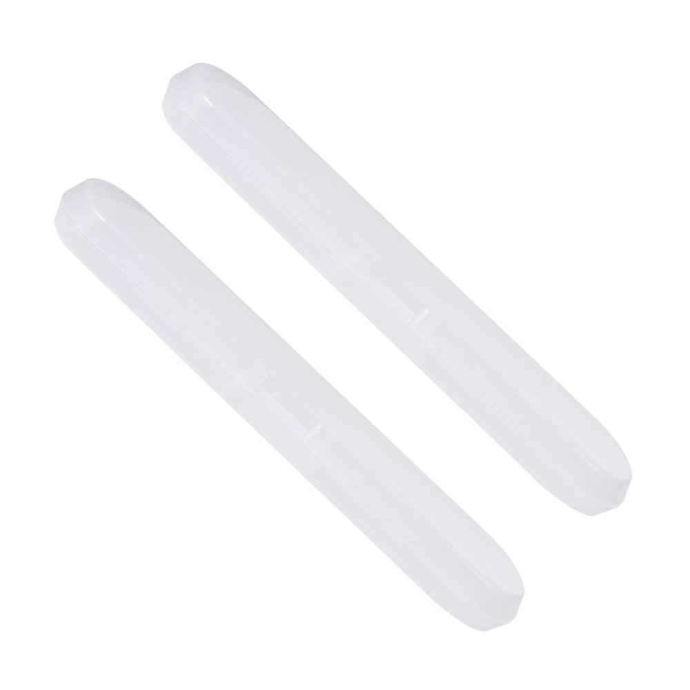 Amosfun Thermometer Storage Box 2Pcs Small Plastic Case for Digital Temperature Measurement 14.8X3X1.8Cm Travel and Home Use