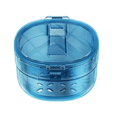 Denture Bath Case, Portable Slim Leak-Proof Soaking Container, Tooth Box for Cleaning and Rinsing, Convenient Storage for Travel, Bathroom, Home Use, Suitable for Men, Women, Adults, and Kids