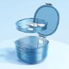Denture Bath Case, Portable Slim Leak-Proof Soaking Container, Tooth Box for Cleaning and Rinsing, Convenient Storage for Travel, Bathroom, Home Use, Suitable for Men, Women, Adults, and Kids view 2