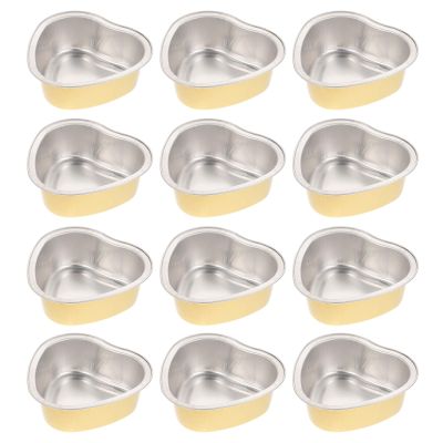 Alipis Aluminium Foil Wax Melting Bowls Suitable 12pcs Large Capacity Wax Bean Melting Containers and Convenient to Clean for Removing Hair of Nose and Underarm