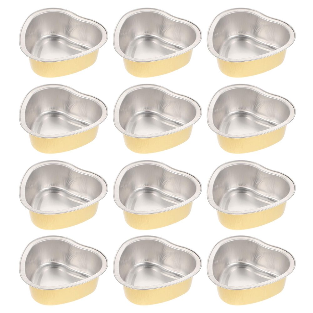 Alipis Aluminium Foil Wax Melting Bowls Suitable 12pcs Large Capacity Wax Bean Melting Containers and Convenient to Clean for Removing Hair of Nose and Underarm