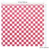 DONFAMDS Greaseproof Baking Paper Pads Food Safe 200pcs Red Checkered Multi-Functional Paper Liner for Kitchen and Baking Use for Pizza, Snacks, and Fries view 2