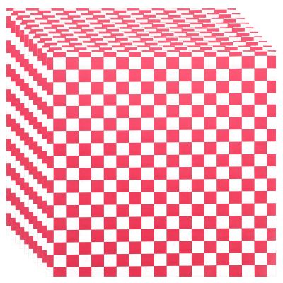 PRETYZOOM 200pcs Red Checkered Greaseproof Snack Paper Wraps Food Grade Cooking Paper Pads for Baking and Daily Use Multi-Functional Food Safe