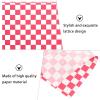 PRETYZOOM 200pcs Red Checkered Greaseproof Snack Paper Wraps Food Grade Cooking Paper Pads for Baking and Daily Use Multi-Functional Food Safe view 3