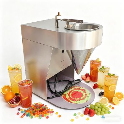 GESAIDES Popping Boba Pearl Maker 50kg/h Commercial Popping Boba Making Machine, Automatic Tapioca Pearl Making Machine Bubble Tea Pearl Maker Popping Boba Tool Taro Ball Cassava Ball Maker