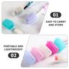 Artibetter 5pcs Silicone Toothbrush Head Covers Lightweight Protective Caps for Travel and Home Use, Dustproof Toothbrush Covers to Keep Brush Heads Clean and Hygienic view 3