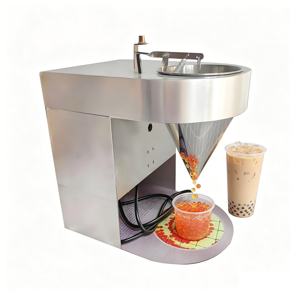 GESAIDES Commercial Popping Boba Making Machine, Automatic Tapioca Pearl Making Machine Bubble Tea Pearl Maker, 50kg/h
