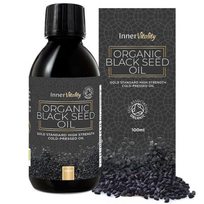 Black Seed Oil Organic Cold Pressed Up to 5X Strength Thymoquinone | Gold Standard Pure Virgin Nigella Sativa (Black Cumin, Kalonji) | Inner Vitality (100 ml)