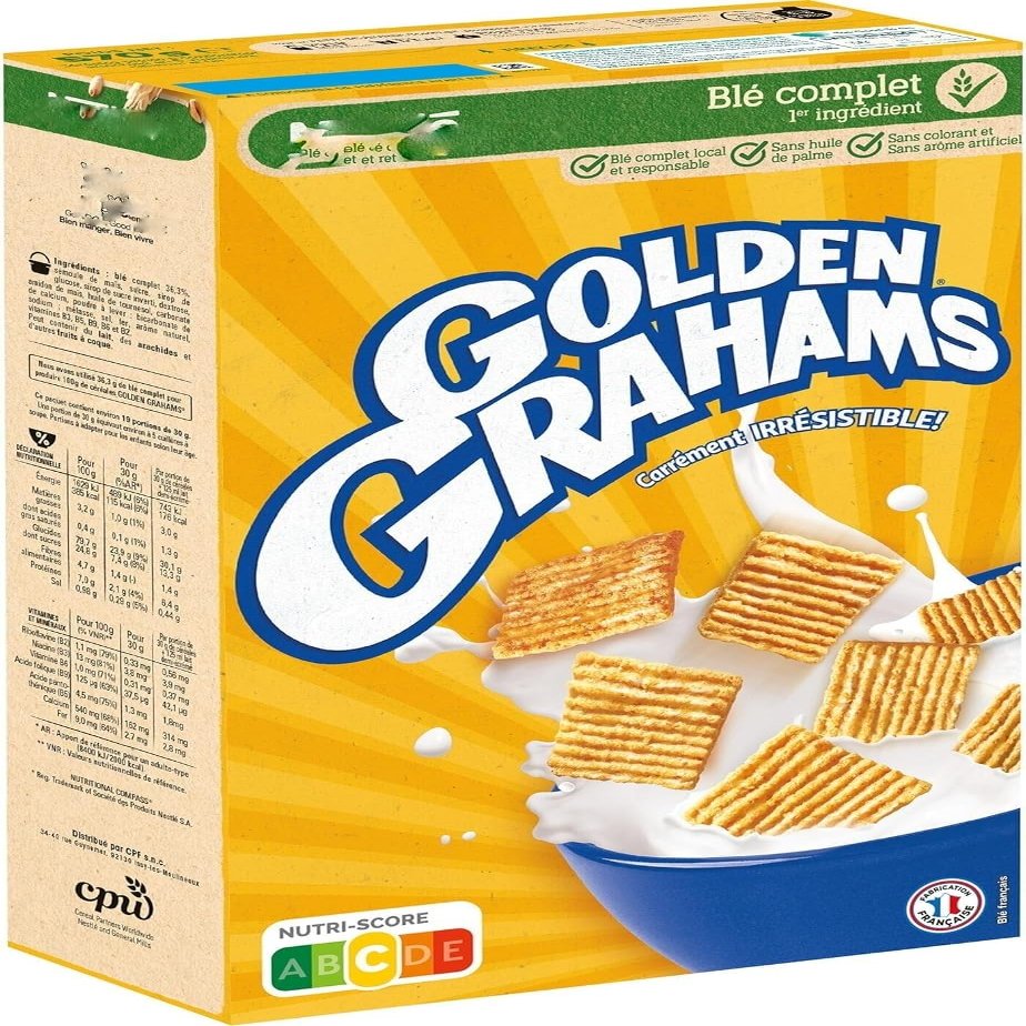 Nesla Golden Grahams Cereal 375g (Pack of 6)