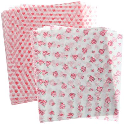 SHINYPASING Grease-Resistant Sandwich Wraps 100 Sheets Thickened Non-Sticky Food Wrap Paper for Baking and Kitchen Use Basket Liner Function