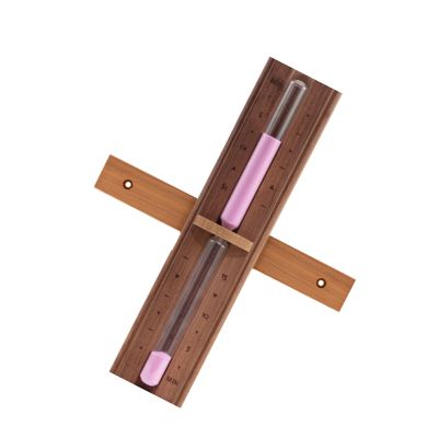 kmgfsd Sand Timer for Spa Rooms Displaying Glass and Smooth Wood Finish Luxury Sauna Accessory
