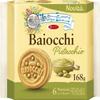 Baiocchi Pistacchio 168g Italian Biscoti Cookies | Soft Shortbread Pastries Biscuits | GMO & Palm Oil Free | Icon of Taste and Goodness (Pistacchio 168g, 6 Pack) view 1