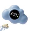 Digital Floating Water Thermometer, Cloud Design Kid Digital Floating Waters Monitor with LED Display, Waterproof Bathtub Water Thermometers Tool for Shower (Blue 1pcs)