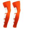 HNULGVI compression leg sleeves 1Pair Sport Anti-slip Full Length Compression Leg Sleeves Calf Shin Splint Support Protector for sports(Orange-2Pcs,M for weight 45-65kg) view 1