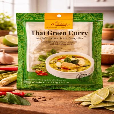 Fakhri Thai Green Curry Set 100g Authentic Cooking Kit Ideal for Curry Meals and Recipes