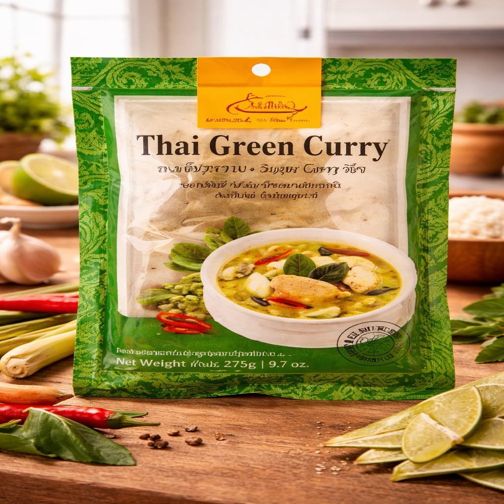 Fakhri Thai Green Curry Set 100g Authentic Cooking Kit Ideal for Curry Meals and Recipes