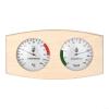 BEAZOOM 2-in-1 Wooden Sauna for Thermo-Hygrometer, Clear Display Temp 0-120 Humidity 0-100% Monitor for Indoor Outdoor Steam Rooms view 1