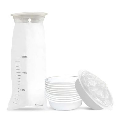 10 Pack Emesis Bags Disposable 1500ml Vomit Bags Leak - Large Capacity Portable Morning Sickness Barf Bags for Pregnant Women and Travel