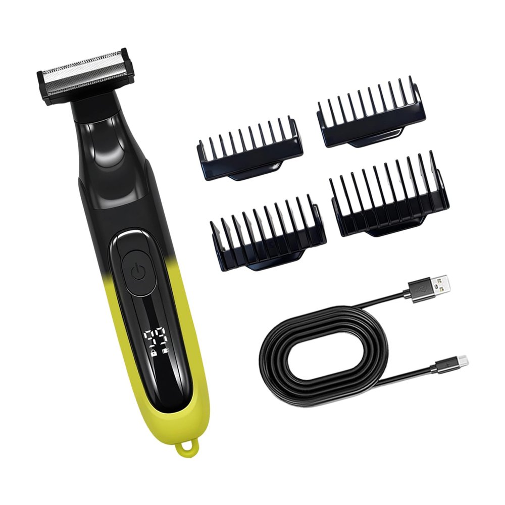 Efficient Wet Dry Electric Shaver Travel Trimmer for Outdoor Grooming ABS Body Groomer