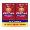 Seven Seas Omega-3 & Multivitamins Woman, with Biotin & Iron, 60 Omega-3 Capsules + 60 Multivitamins Tablets, 2 Months Supply (2X 30 Days Twin Pack), with Educational Leaflet view 1