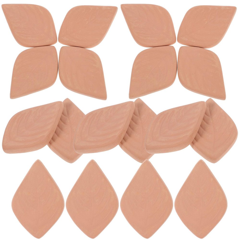 VILLCASE 20pcs Pottery Preservative Drying Tablets Food Grade Moisture Absorbers Leaf Shape for Food Storage and Rice Preservation in Kitchen