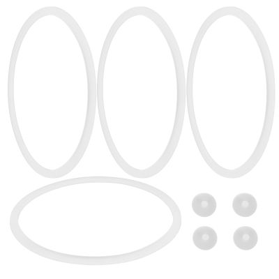 NUOBESTY Silicone Lunch Box Seal Replacement Gaskets with Stopper 4 Sets Enhanced Seal Performance Convenient Accessory for Food Containers and Insulated Lunch Boxes for Students