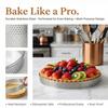 Hemobllo Cake 2pcs Stainless Steel with Perforated Design Compact Tart for Baking Round Baking Molds Compact Tart for Creating Pastries and Layered Cakes for Oven view 3