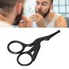 Brrnoo Nose Hair Scissors Stainless Steel Blunt Tip Rounded Safety with Protective for Trimming Eyebrows Eyelashes (Crane Shaped Rounded Tip Scissors) view 3