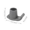 Housoutil 6pcs Universal Walker Ski Glides with 28-Hole Anti-Slip Grey Sled Foot Pads Replacement Walker Parts for Elderly Mobility Aids and Folding view 2