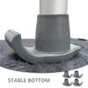 Housoutil 6pcs Universal Walker Ski Glides with 28-Hole Anti-Slip Grey Sled Foot Pads Replacement Walker Parts for Elderly Mobility Aids and Folding view 3