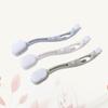 GATHINESS Shoe Cleaning Brushes Double 3pcs Anti- Multifunctional with Curved Handle and for Material, Assorted Grey Green Beige Colours Home Washing Shoe Care view 4