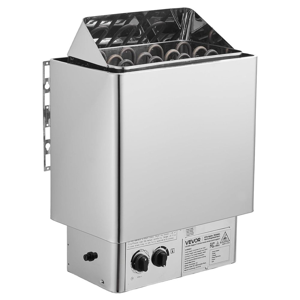 Eastnmythet 9kW Wall Mounted Sauna Heater for 9~13 m Room, Stainless Steel Sauna Heating Stove for Home, Commercial, Timer: 0-180 Min, Temperature: 0-110