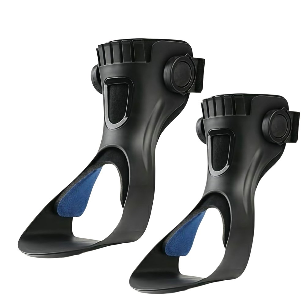 AAFGVC Cedro Foot Drop Afo BraceFoot Drop Brace AFO Ankle Support Lightweight Breathable Buckle Fastening Slip Resistant Daily Wear (Left foot + Right foot,XL)