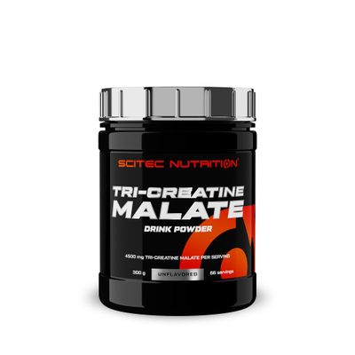 Scitec Nutrition Tri-Creatine Malate - Unflavoured Drink Powder - 3 g creatine per Serving, 300 g, Unflavoured