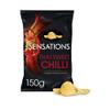 Sensations Thai Sweet Chilli Sharing Bag Crisps 150g - Pack of 3 - Sweet and Spicy Flavour Crunchy Chips - wlk view 2