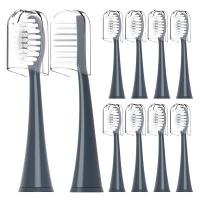 10pcs, Compatible with AquaSonic Black Series Vibe, Replacement Toothbrush Heads(5)
