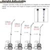Oxygen Cylinder Rack, Gas Cylinder Trolley, Oxygen Cylinder Rack Small Rolling 2 Wheel Oxygen Tank Cart, Portable Oxygen Cylinder Trolley(Diameter 16.8cm(6 5/8")) view 3