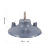 NUSITOU Shower Chair Replacement Rubber Toilet Rail Feet Pads with Suction Cups and Detachable Design for Stable Bathroom Support view 2