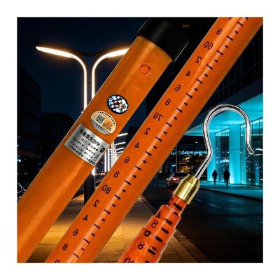 Insulated Measuring Rod, Insulated Height Adjustable Measuring Rod Orange(6m(19.7 ft))