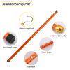 Insulated Measuring Rod, Insulated Height Adjustable Measuring Rod Orange(6m(19.7 ft)) view 4